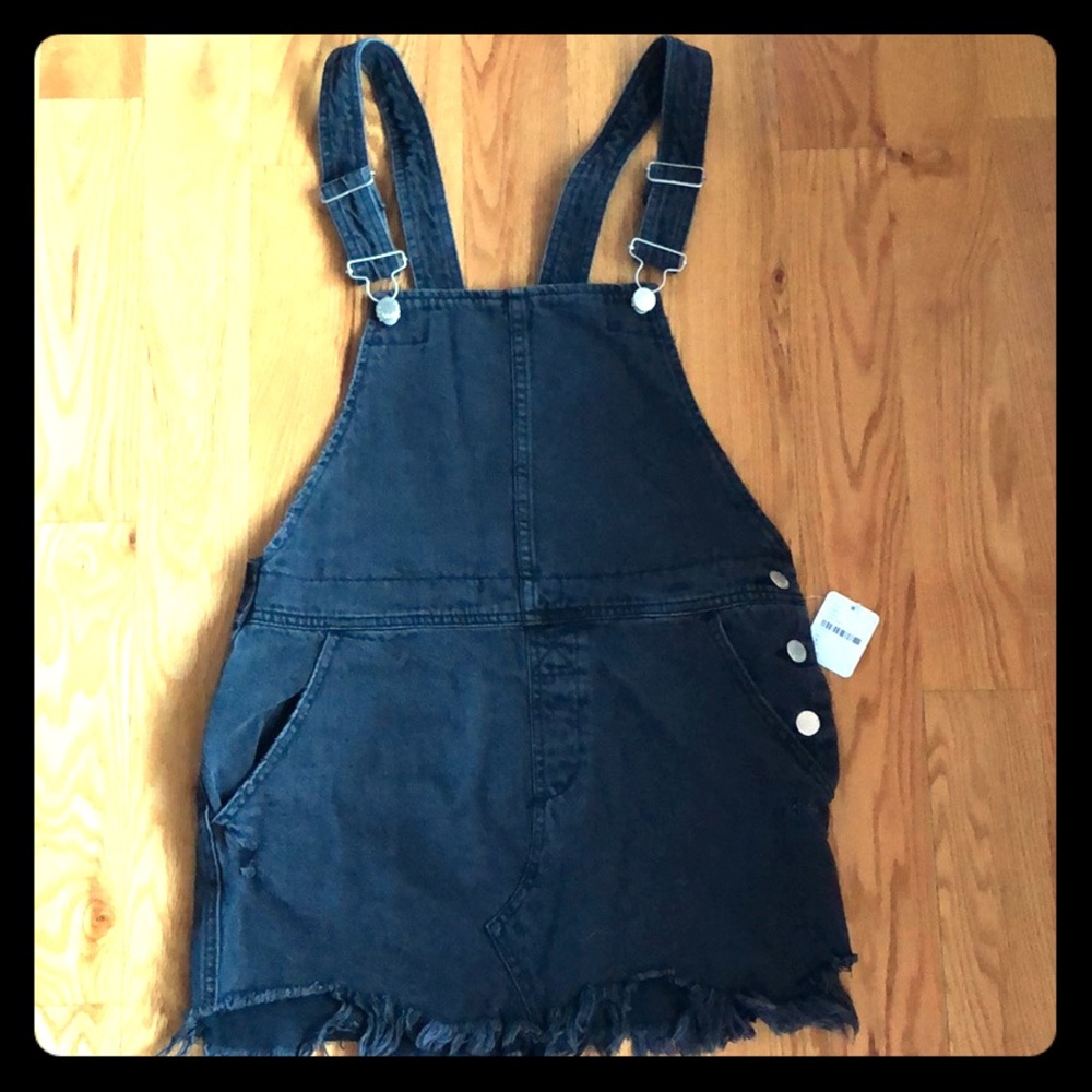 Free People Black Denim Jumper